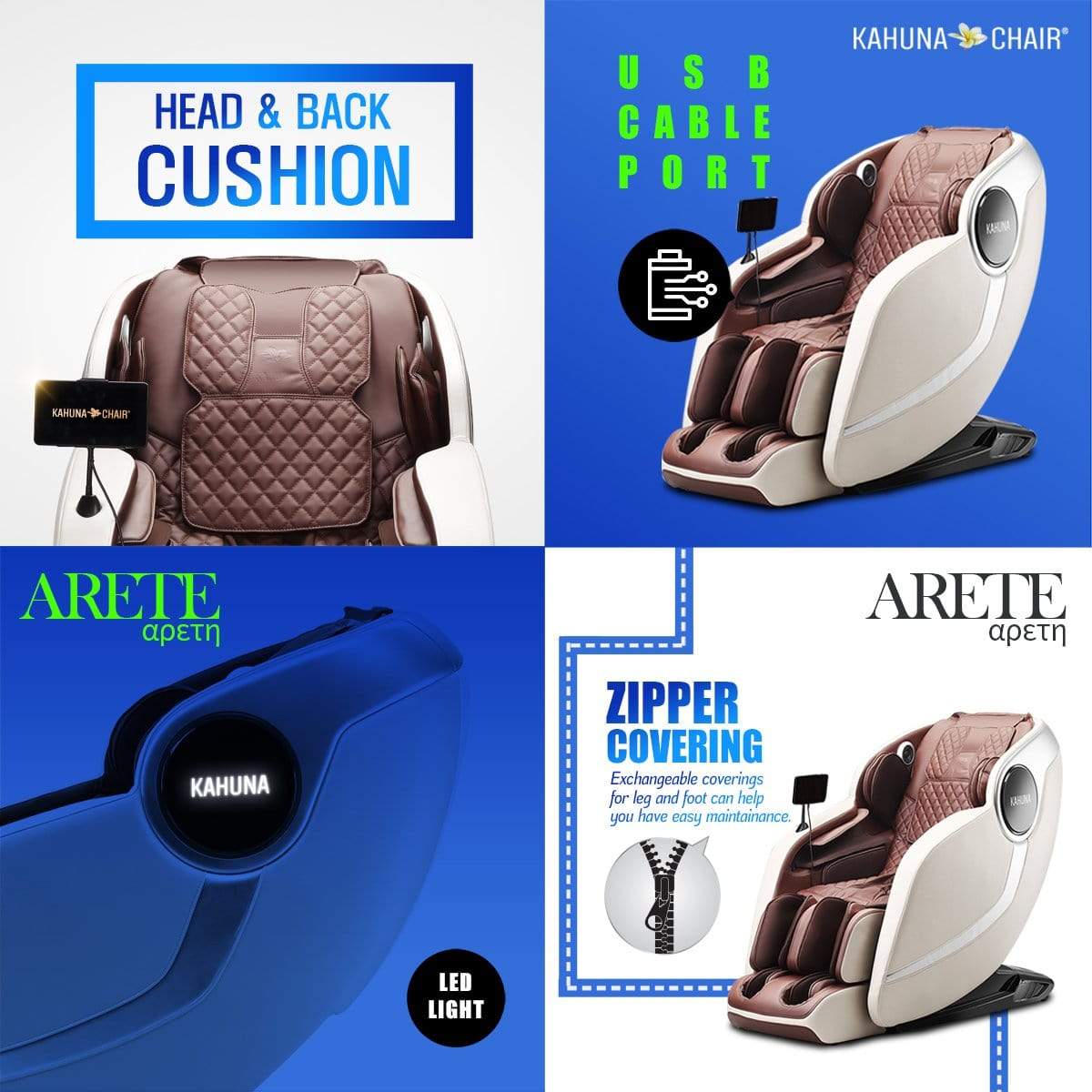 Ace Massage Chairs KAHUNA CHAIR - EM ARETE