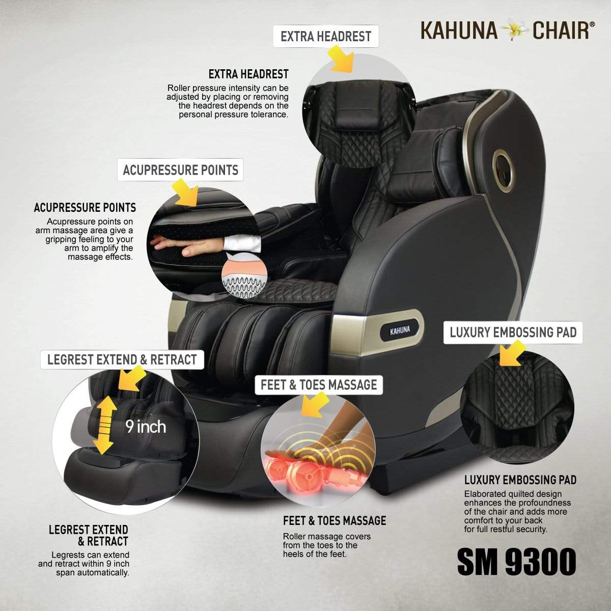 Ace Massage Chairs KAHUNA CHAIR - SM 9300