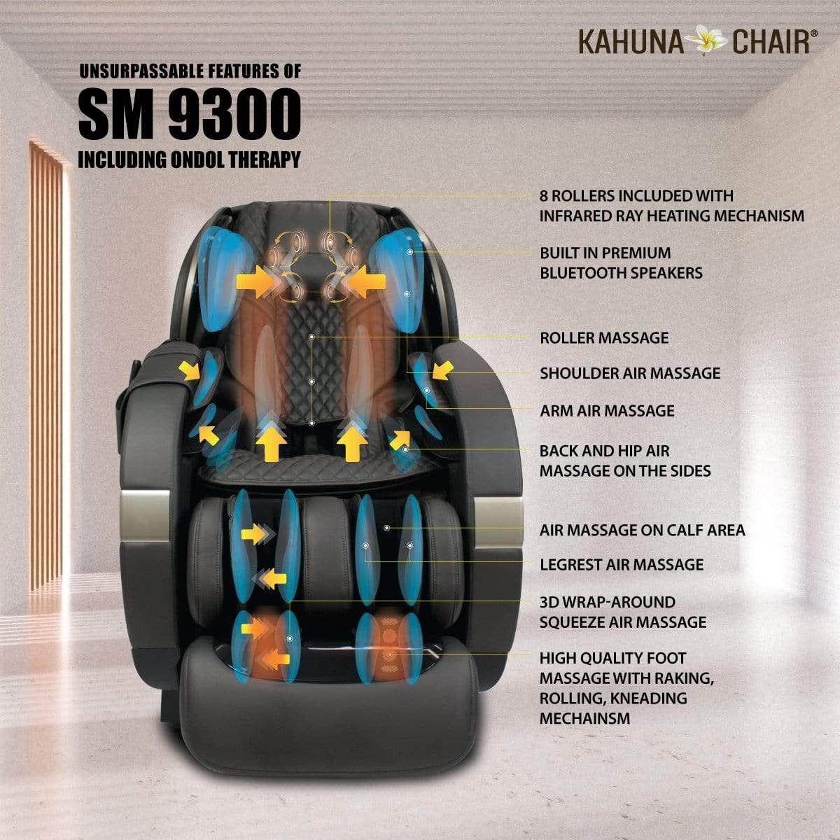 Ace Massage Chairs KAHUNA CHAIR - SM 9300