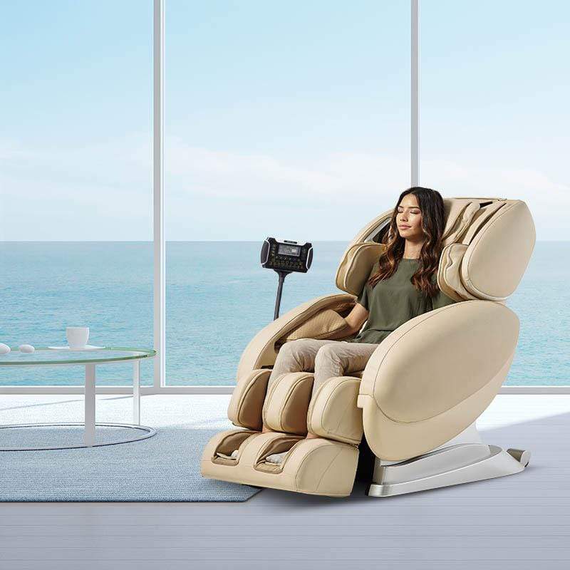 Ace Massage Chairs Cream Relax 2 Zero 2.0 Inversion Massage Lounger 9050CR