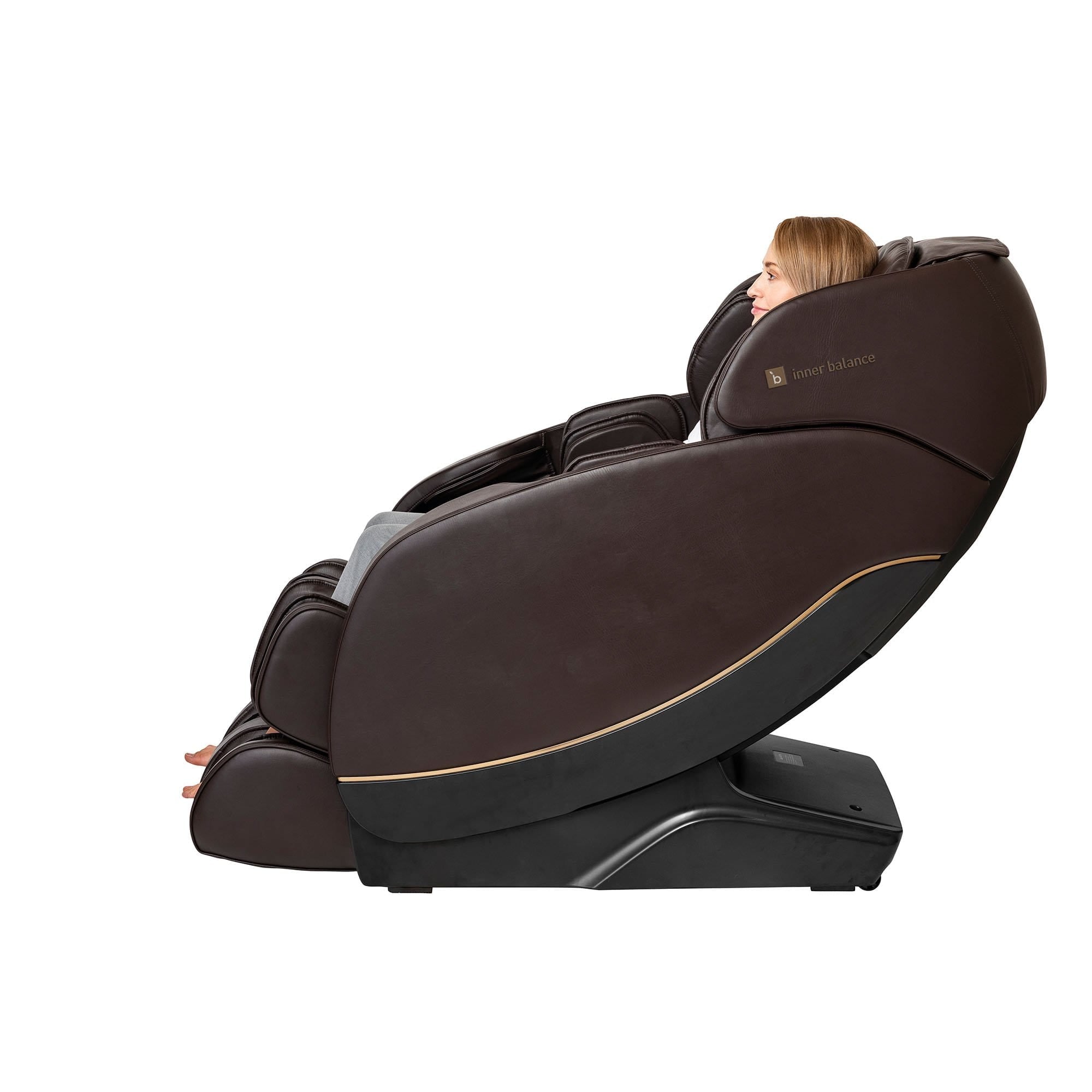 Inner Balance Massage Chair Inner Balance Jin 2.0 (Espresso) - Deluxe Heated SL Track Zero Wall Massage Chair IMR0052-31NA IMR0052-31NA