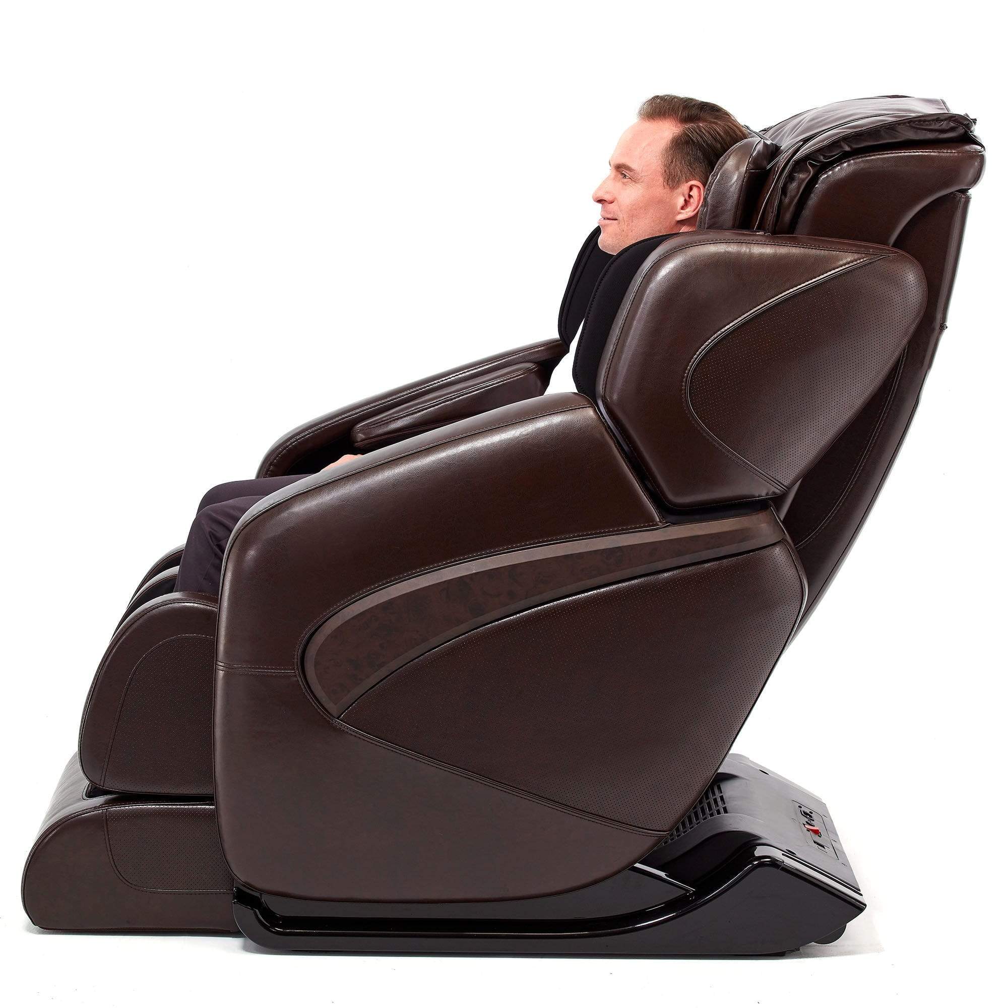 Inner Balance Wellness Massage Chair Inner Balance Wellness Espresso Deluxe L-Track Massage Chair IMR0046-31NA