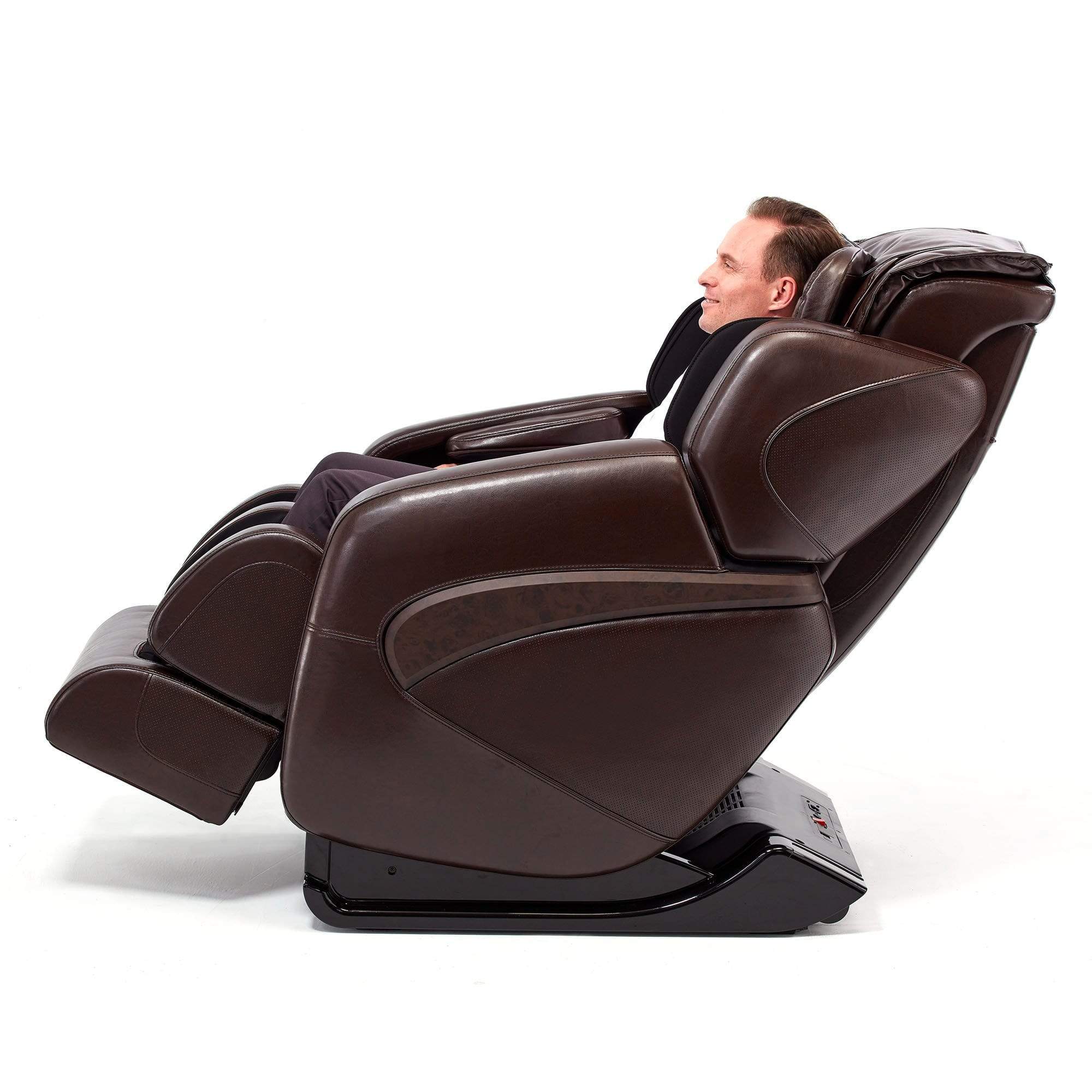 Inner Balance Wellness Massage Chair Inner Balance Wellness Espresso Deluxe L-Track Massage Chair IMR0046-31NA